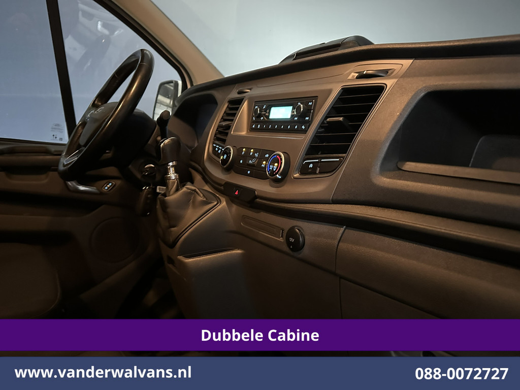 Ford Transit Custom 2.0 TDCI 131pk L2H1 Dubbele Cabine Euro6 Airco | 6-Zits | Cruisecontrol | Trekhaak Verwarmde voorruit, Parkeersensoren 11