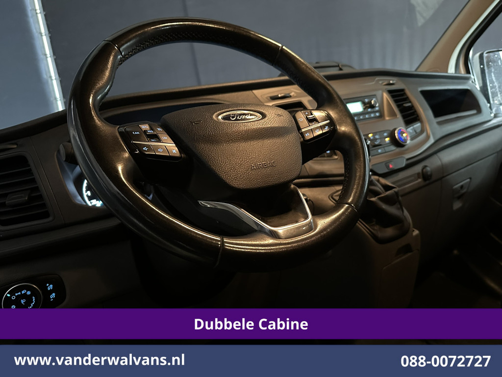 Ford Transit Custom 2.0 TDCI 131pk L2H1 Dubbele Cabine Euro6 Airco | 6-Zits | Cruisecontrol | Trekhaak Verwarmde voorruit, Parkeersensoren 12
