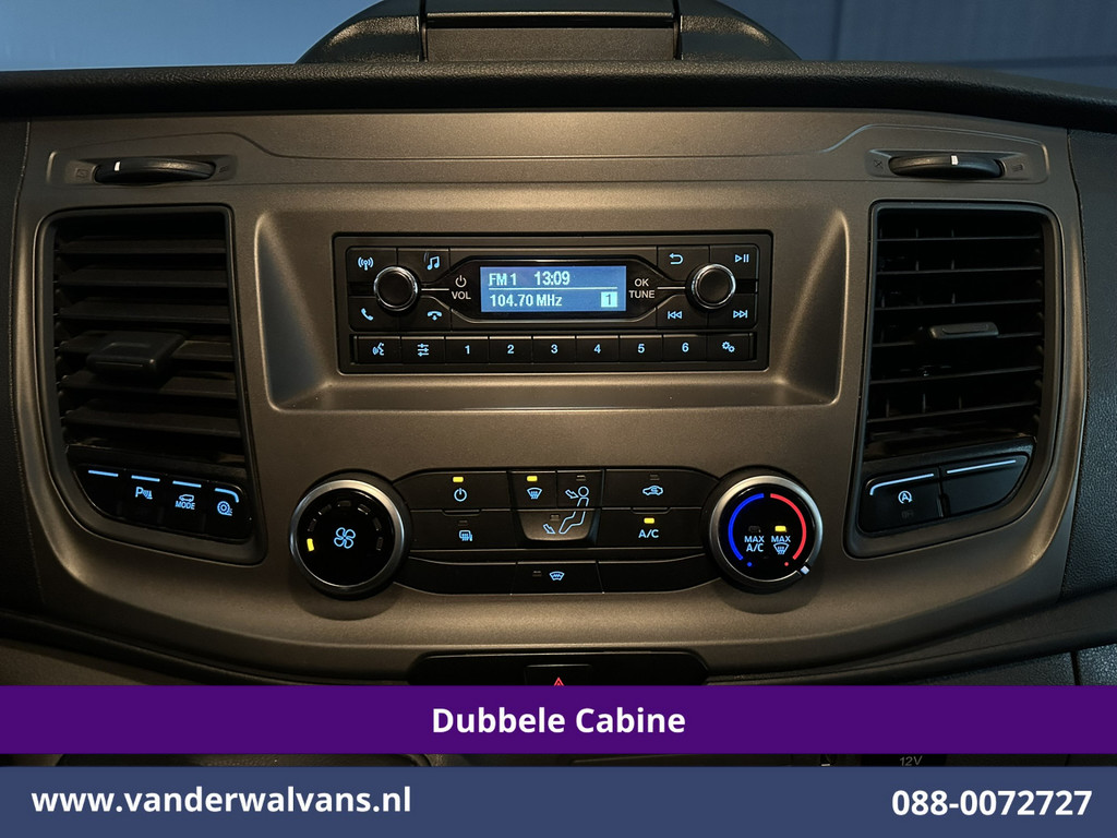 Ford Transit Custom 2.0 TDCI 131pk L2H1 Dubbele Cabine Euro6 Airco | 6-Zits | Cruisecontrol | Trekhaak Verwarmde voorruit, Parkeersensoren 13