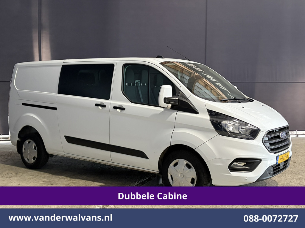 Ford Transit Custom 2.0 TDCI 131pk L2H1 Dubbele Cabine Euro6 Airco | 6-Zits | Cruisecontrol | Trekhaak Verwarmde voorruit, Parkeersensoren 7