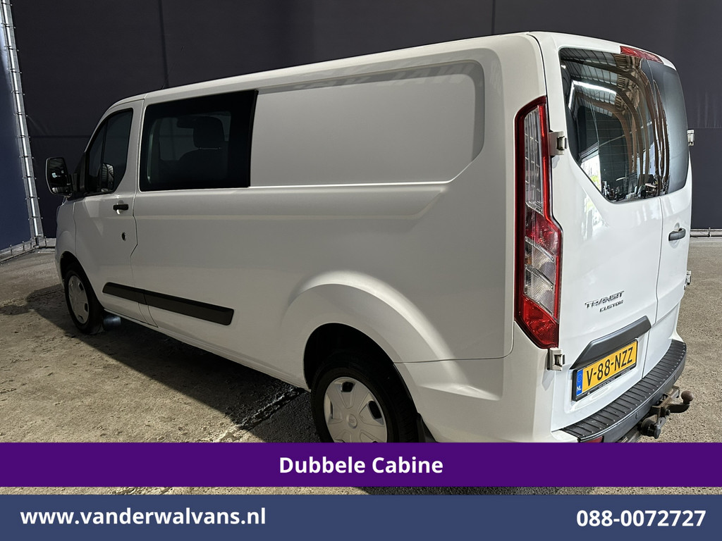 Ford Transit Custom 2.0 TDCI 131pk L2H1 Dubbele Cabine Euro6 Airco | 6-Zits | LED | Cruisecontrol | 2800kg trekhaak Parkeersensoren, Stoelverwarming 10
