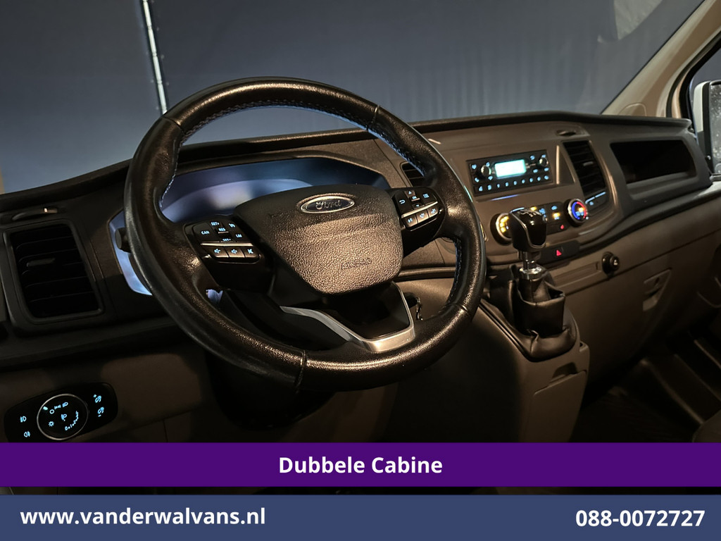 Ford Transit Custom 2.0 TDCI 131pk L2H1 Dubbele Cabine Euro6 Airco | 6-Zits | LED | Cruisecontrol | 2800kg trekhaak Parkeersensoren, Stoelverwarming 14