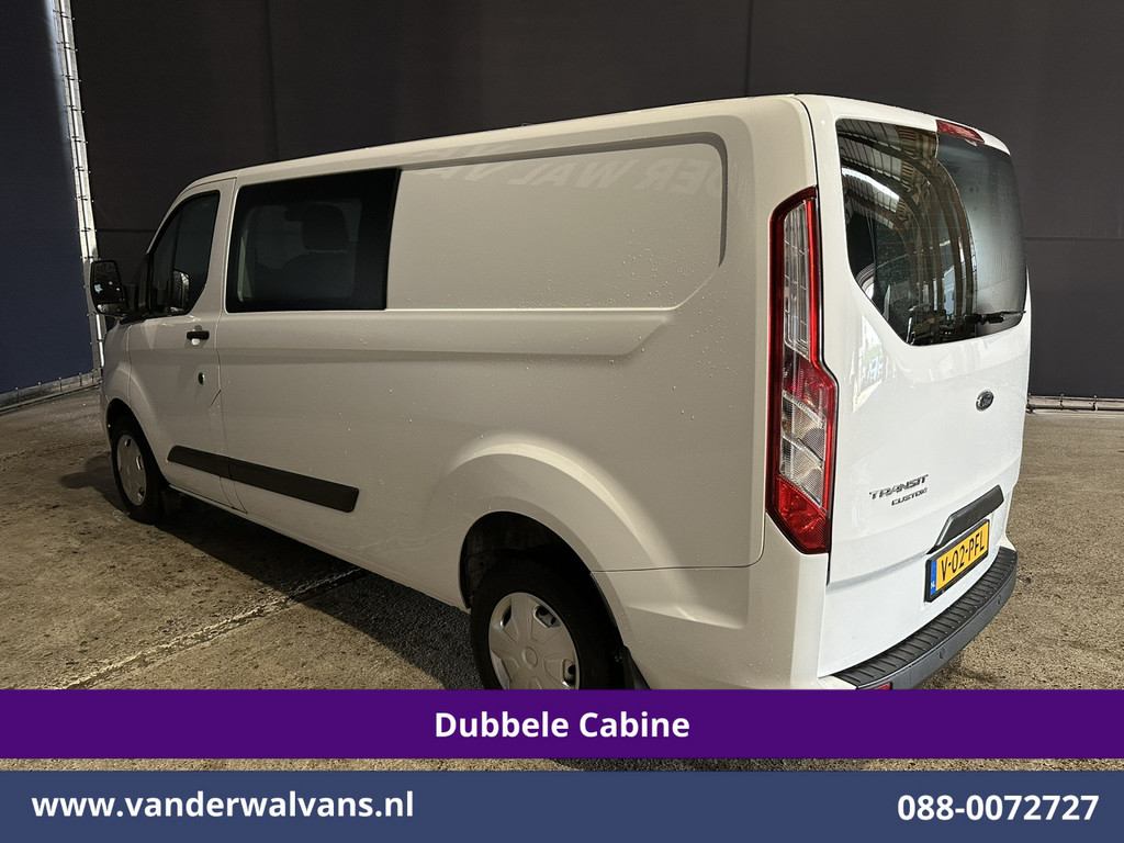 Ford Transit Custom 2.0 TDCI 131pk L2H1 Dubbele Cabine Euro6 Airco | 6-Zits | LED | Cruisecontrol | Parkeersensoren Achterklep, 2800kg trekvermogen 11