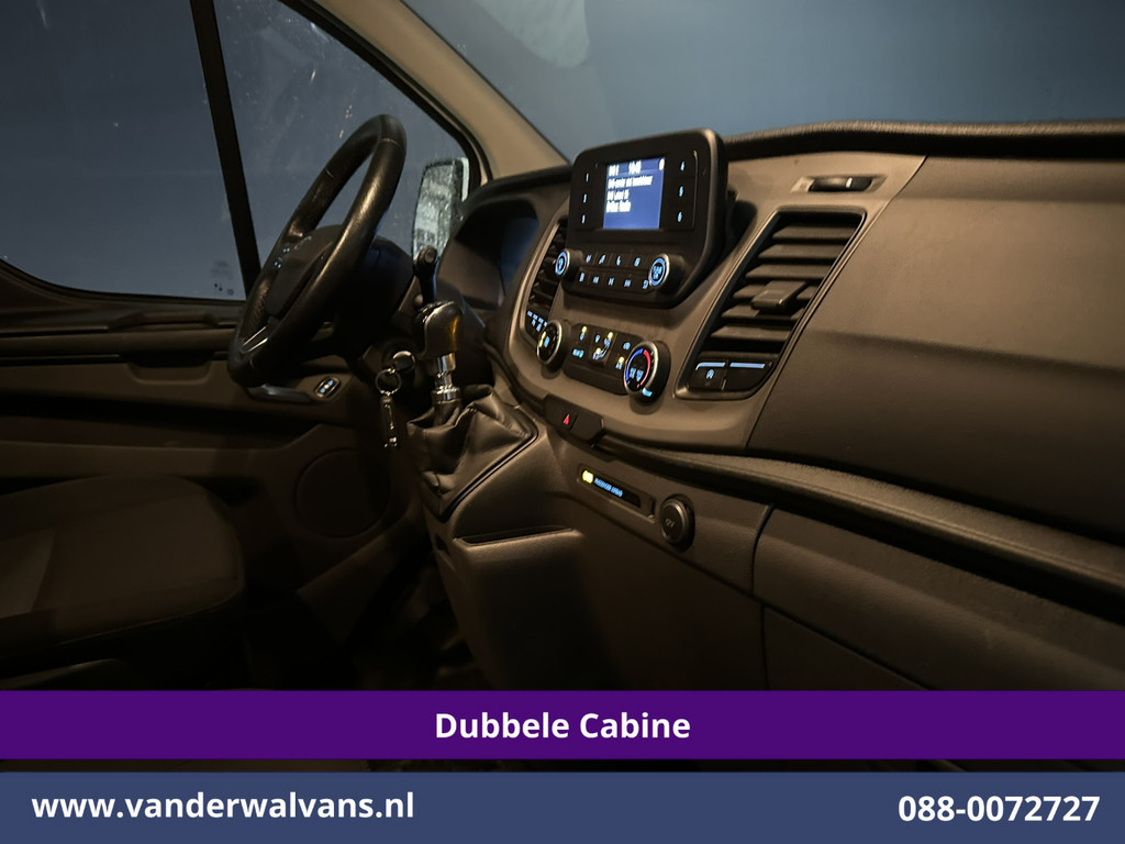 Ford Transit Custom 2.0 TDCI 131pk L2H1 Dubbele Cabine Euro6 Airco | 6-Zits | LED | Cruisecontrol | Parkeersensoren Achterklep, 2800kg trekvermogen 13