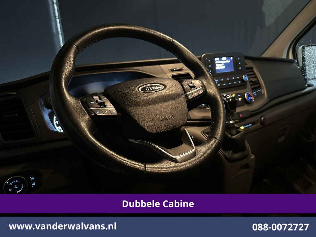 Ford Transit Custom 2.0 TDCI 131pk L2H1 Dubbele Cabine Euro6 Airco | 6-Zits | LED | Cruisecontrol | Parkeersensoren Achterklep, 2800kg trekvermogen 14