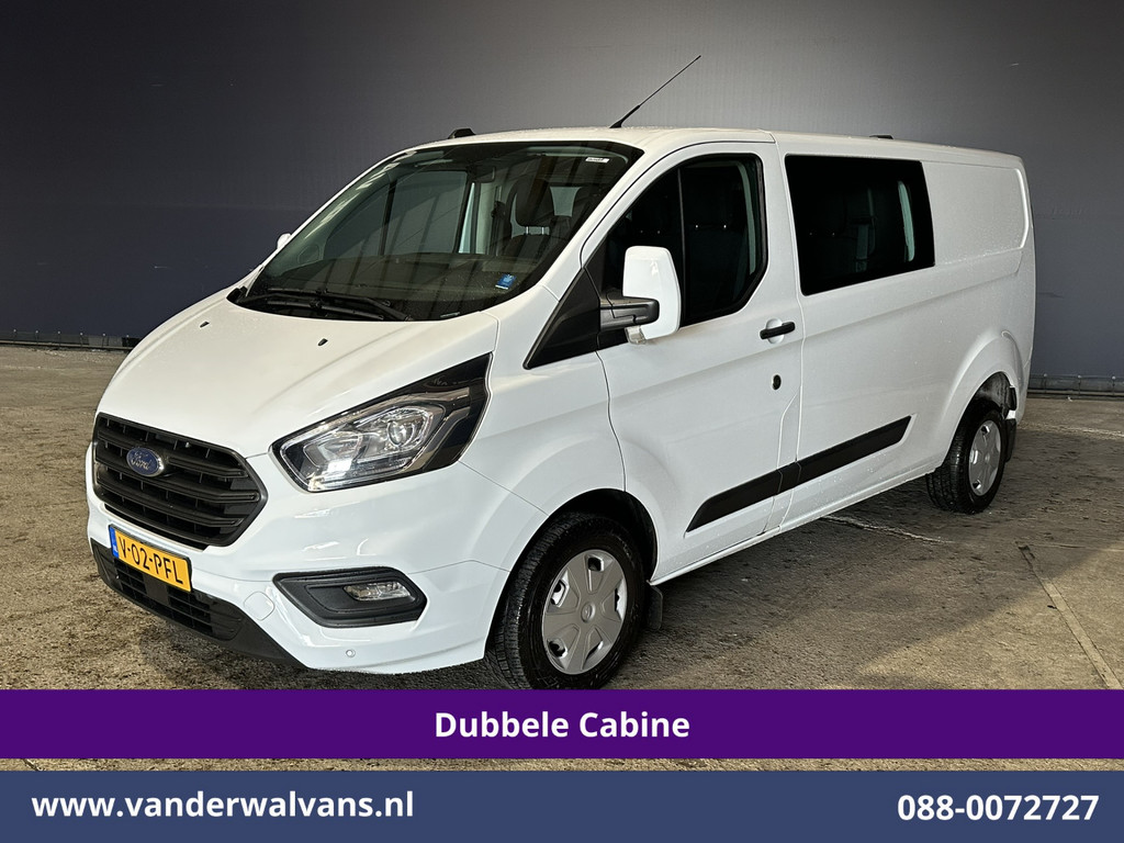 Ford Transit Custom 2.0 TDCI 131pk L2H1 Dubbele Cabine Euro6 Airco | 6-Zits | LED | Cruisecontrol | Parkeersensoren Achterklep, 2800kg trekvermogen 9