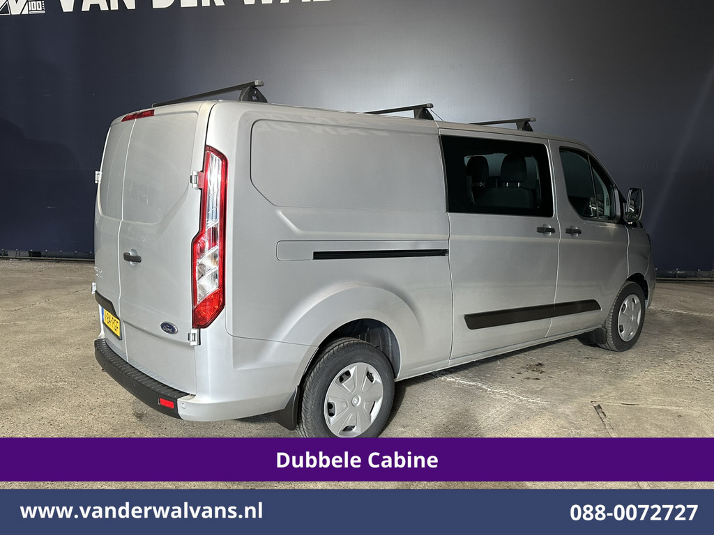 Ford Transit Custom 2.0 TDCI 131pk L2H1 Dubbele Cabine Euro6 Airco | 6-Zits | LED | Cruisecontrol | Verwarmde voorruit Parkeersensoren, Dakdragers, 2800kg trekvermogen 11