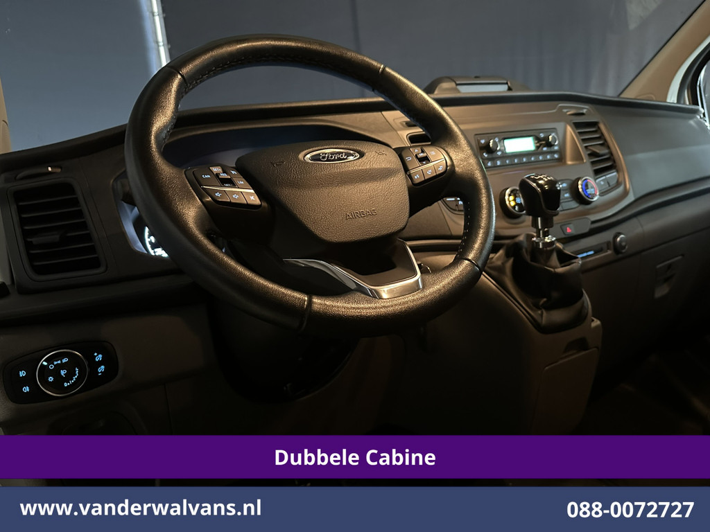 Ford Transit Custom 2.0 TDCI 131pk L2H1 Dubbele Cabine Euro6 Airco | 6-Zits | LED | Cruisecontrol | Verwarmde voorruit Parkeersensoren, Dakdragers, 2800kg trekvermogen 14