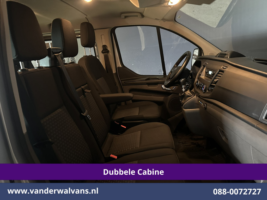 Ford Transit Custom 2.0 TDCI 131pk L2H1 Dubbele Cabine Euro6 Airco | 6-Zits | LED | Cruisecontrol | Verwarmde voorruit Parkeersensoren, Dakdragers, 2800kg trekvermogen 7