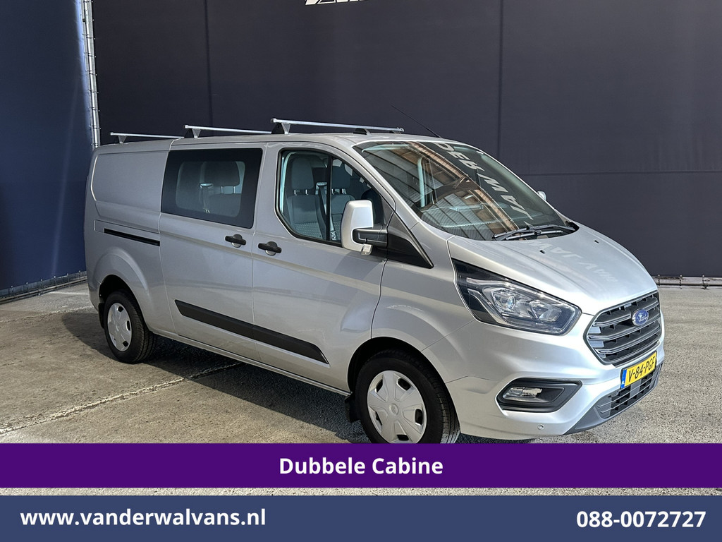 Ford Transit Custom 2.0 TDCI 131pk L2H1 Dubbele Cabine Euro6 Airco | 6-Zits | LED | Cruisecontrol | Verwarmde voorruit Parkeersensoren, Dakdragers, 2800kg trekvermogen 8