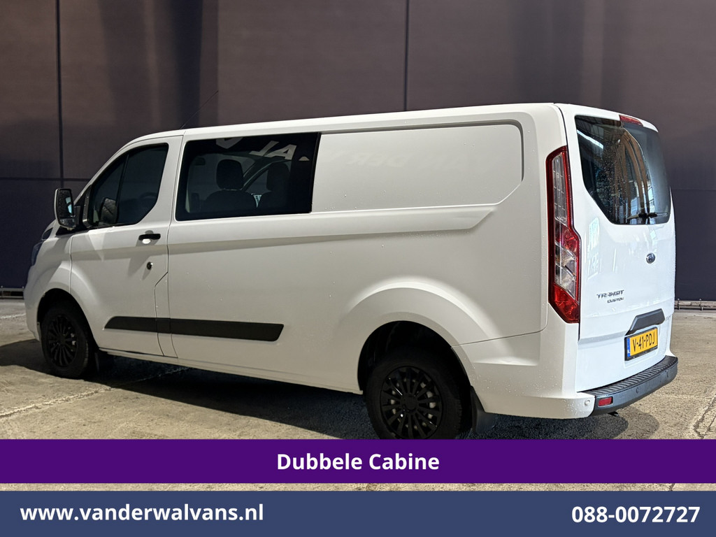 Ford Transit Custom 2.0 TDCI 131pk L2H1 Dubbele Cabine Euro6 Airco | 6-Zits | Navigatie | LED | Apple Carplay | Cruisecontrol Android Auto, Parkeersensoren, Achterklep, 2800kg trekvermogen 12