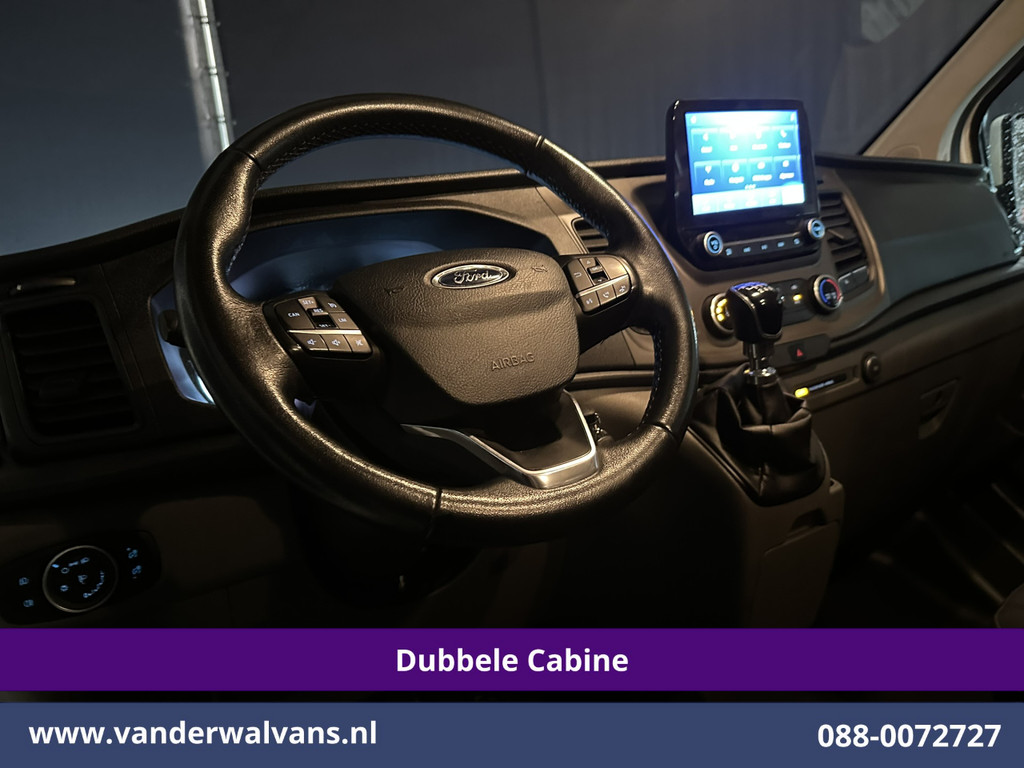 Ford Transit Custom 2.0 TDCI 131pk L2H1 Dubbele Cabine Euro6 Airco | 6-Zits | Navigatie | LED | Apple Carplay | Cruisecontrol Android Auto, Parkeersensoren, Achterklep, 2800kg trekvermogen 16
