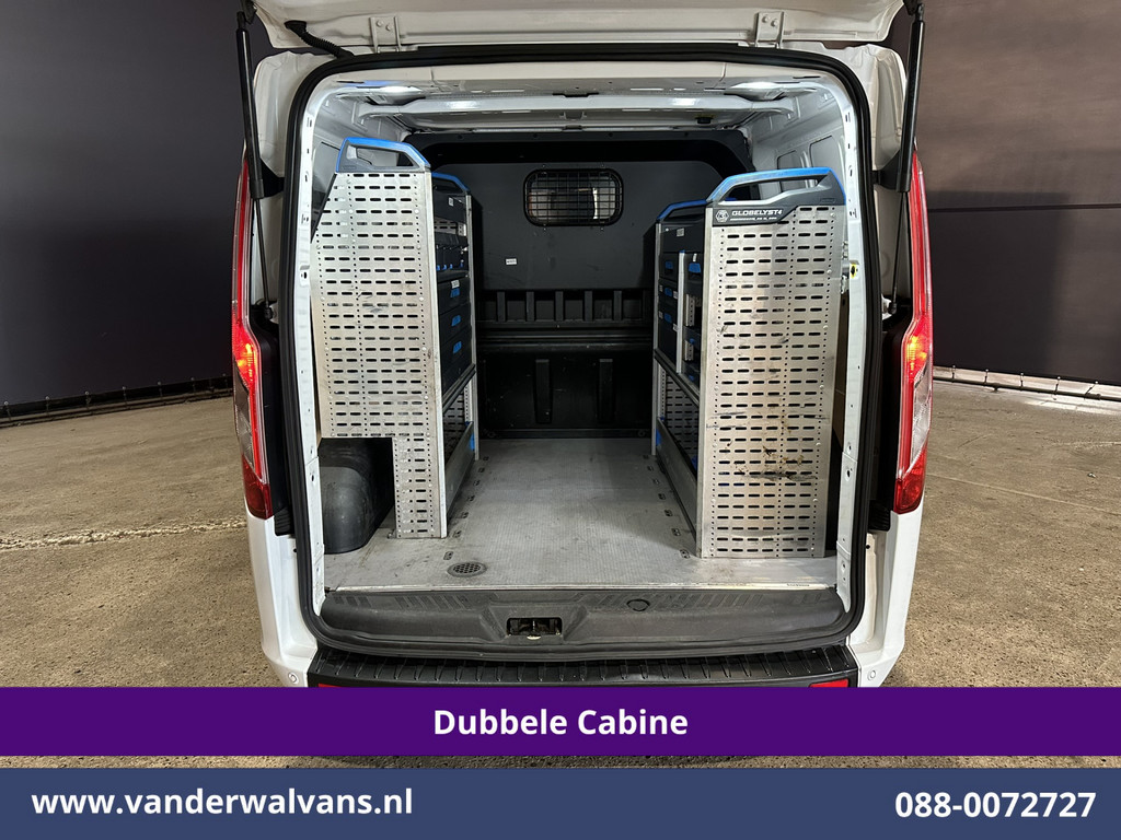 Ford Transit Custom 2.0 TDCI 131pk L2H1 Dubbele Cabine Inrichting Euro6 Airco | 5-Zits | Camera | Cruisecontrol | LED Parkeersensoren, Stoelverwarming, Achterklep, Dakdragers, 2800kg trekvermogen 13