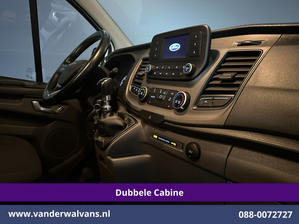 Ford Transit Custom 2.0 TDCI 131pk L2H1 Dubbele Cabine Inrichting Euro6 Airco | 5-Zits | Camera | Cruisecontrol | LED Parkeersensoren, Stoelverwarming, Achterklep, Dakdragers, 2800kg trekvermogen 16