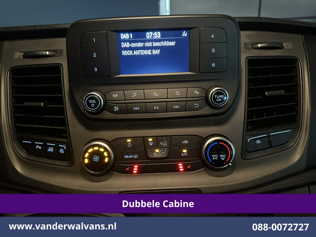Ford Transit Custom 2.0 TDCI 131pk L2H1 Dubbele Cabine Inrichting Euro6 Airco | 5-Zits | Camera | Cruisecontrol | LED Parkeersensoren, Stoelverwarming, Achterklep, Dakdragers, 2800kg trekvermogen 18