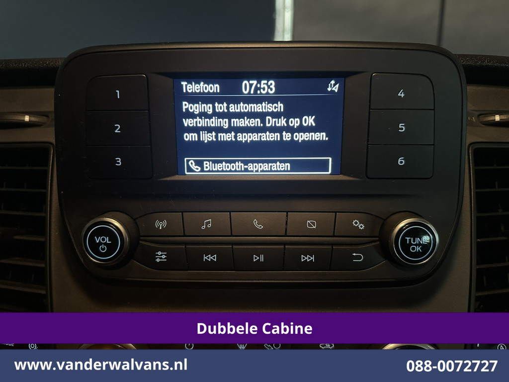 Ford Transit Custom 2.0 TDCI 131pk L2H1 Dubbele Cabine Inrichting Euro6 Airco | 5-Zits | Camera | Cruisecontrol | LED Parkeersensoren, Stoelverwarming, Achterklep, Dakdragers, 2800kg trekvermogen 19