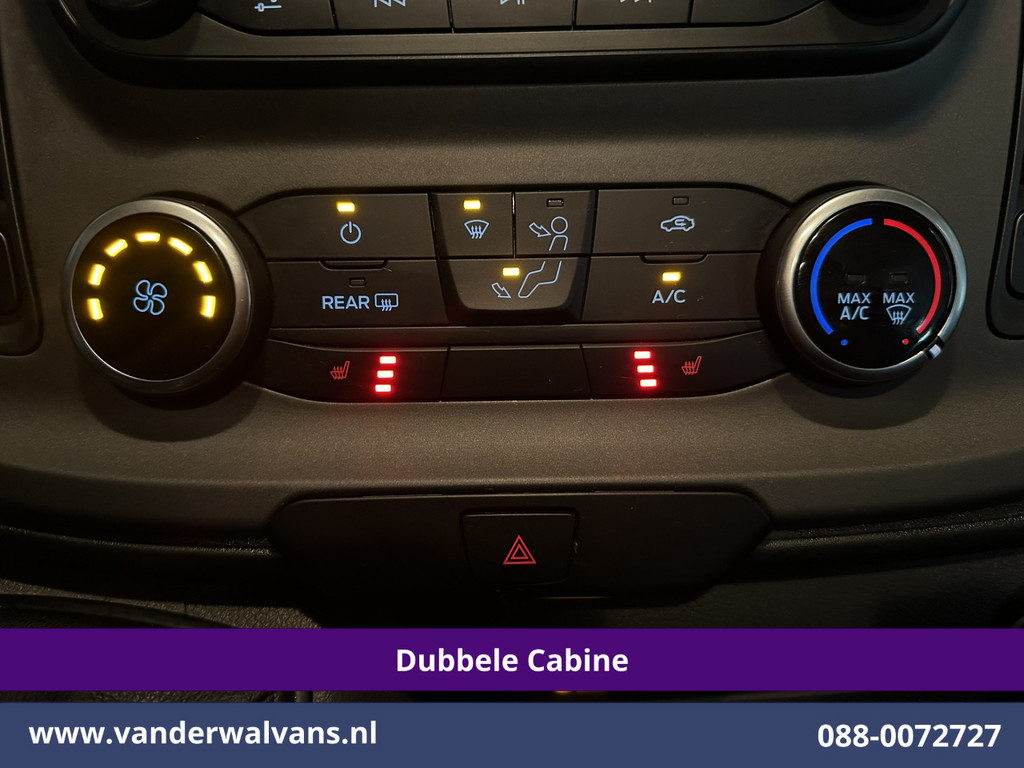 Ford Transit Custom 2.0 TDCI 131pk L2H1 Dubbele Cabine Inrichting Euro6 Airco | 5-Zits | Camera | Cruisecontrol | LED Parkeersensoren, Stoelverwarming, Achterklep, Dakdragers, 2800kg trekvermogen 7