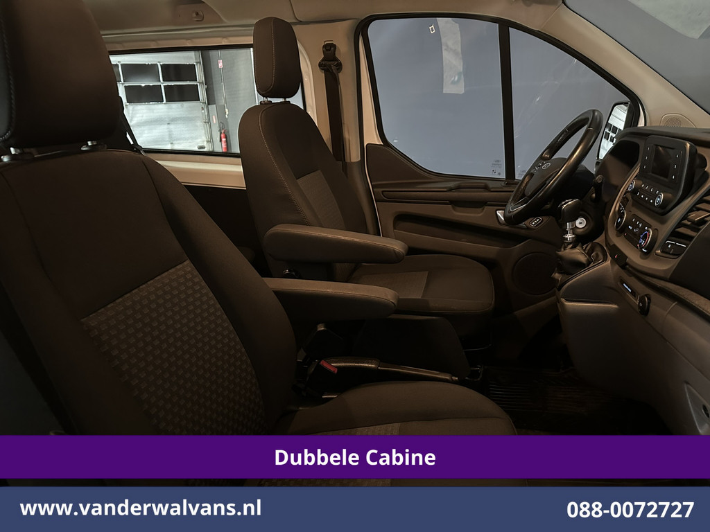Ford Transit Custom 2.0 TDCI 131pk L2H1 Dubbele Cabine Inrichting Euro6 Airco | 5-Zits | Camera | Cruisecontrol | LED Parkeersensoren, Stoelverwarming, Achterklep, Dakdragers, 2800kg trekvermogen 8