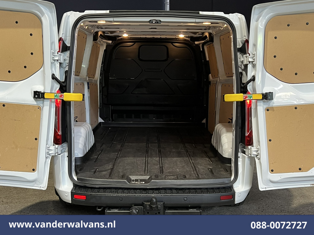 Ford Transit Custom 2.0 TDCI 131pk L2H1 Euro6 Airco | 2800kg Trekhaak | Apple Carplay | LED | Cruisecontrol Android Auto, Verwarmde voorruit, Stoelverwarming, Parkeersensoren, Bijrijdersbank 12