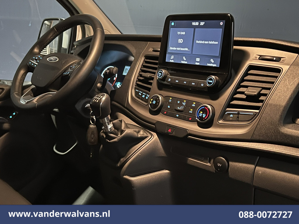 Ford Transit Custom 2.0 TDCI 131pk L2H1 Euro6 Airco | 2800kg Trekhaak | Apple Carplay | LED | Cruisecontrol Android Auto, Verwarmde voorruit, Stoelverwarming, Parkeersensoren, Bijrijdersbank 14