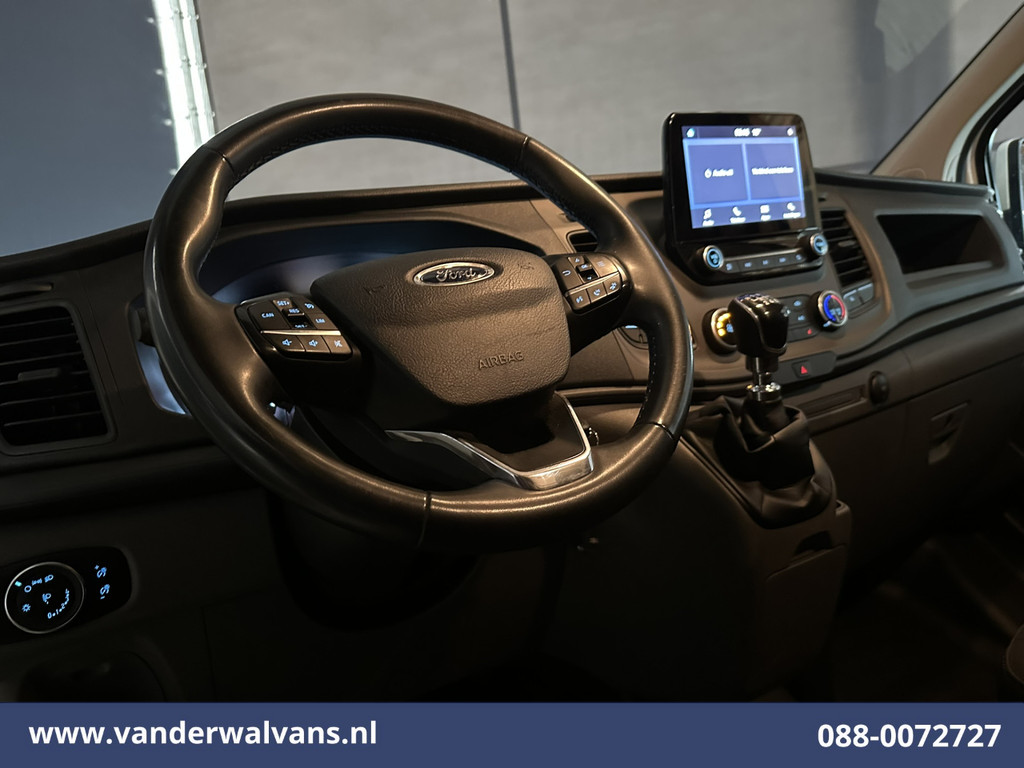 Ford Transit Custom 2.0 TDCI 131pk L2H1 Euro6 Airco | Apple Carplay | LED | Cruisecontrol | Stoelverwarming Verwarmde voorruit, Parkeersensoren, Bijrijdersbank, 2800kg trekvermogen 15