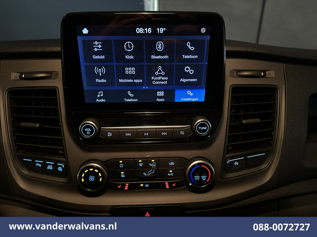 Ford Transit Custom 2.0 TDCI 131pk L2H1 Euro6 Airco | Apple Carplay | LED | Cruisecontrol | Stoelverwarming Verwarmde voorruit, Parkeersensoren, Bijrijdersbank, 2800kg trekvermogen 16