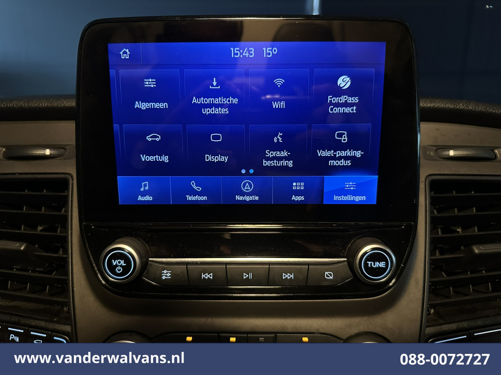 Ford Transit Custom 2.0 TDCI 131pk L2H1 Euro6 Airco | Camera | Leder | Navigatie | LED | Cruisecontrol Verwarmde Voorruit, Parkeersensoren, Bijrijdersbank, 2800kg trekvermogen 16