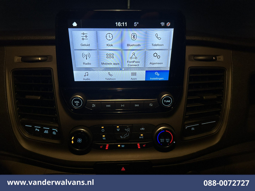 Ford Transit Custom 2.0 TDCI 131pk L2H1 Euro6 Airco | LED | Apple Carplay | Cruisecontrol | 2800kg Trekhaak | Stoelverwarming Parkeersensoren, Verwarmde voorruit, Bijrijdersbank 16