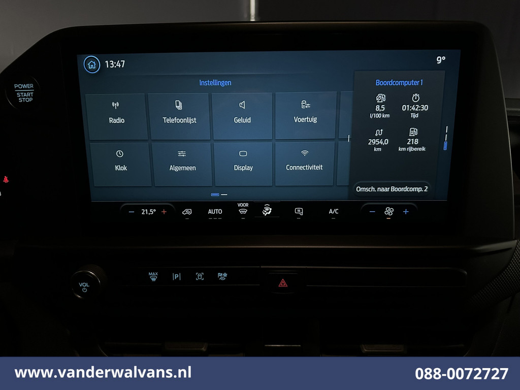Ford Transit Custom 2.0 TDCI 136pk L2H1 Euro6 Airco | Camera | LED | Apple Carplay | Cruisecontrol Android Auto, Leder, Verwarmde voorruit, Parkeersensoren, Bijrijdersbank, 2740kg trekvermogen 16