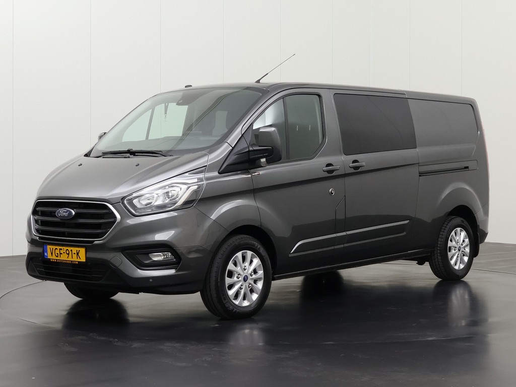 Ford Transit Custom 2.0TDCI 170PK Dubbele Cabine Limited | 2xSchuifdeur | 2800Kg Trekhaak | Navigatie | Multimedia | Airco | Cruise 7