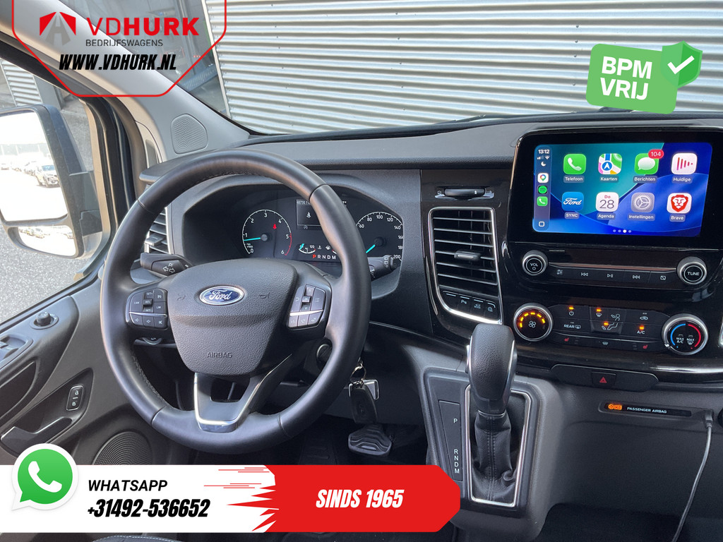 Ford Transit Custom 2.0 TDCI 170 pk Aut. L2 DC Dubbel Cabine 2xSchuifdeur/ Carplay/ Stoelverw./ Navi/ Airco/ Camera/ Cruise/ 16?LMV/ PDC/ Trekhaak 14