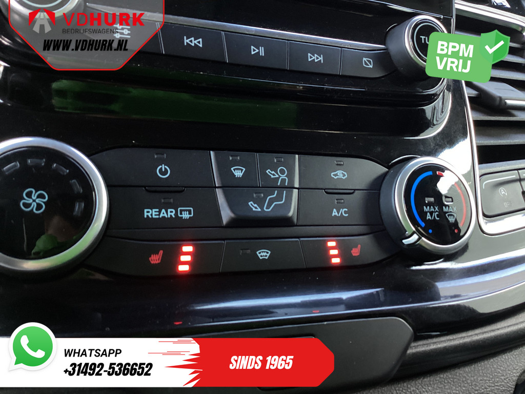 Ford Transit Custom 2.0 TDCI 170 pk Aut. L2 Limited DC Dubbel Cabine EXPORT ONLY Riem V.V/ Adapt.Cruise/ Bi-Xenon/ Leder/ 2xSchuifdeur/ Elek.Stoel/ Carplay/ Stoelverw./ Camera/ Navi/ PDC/ Trekhaak 14