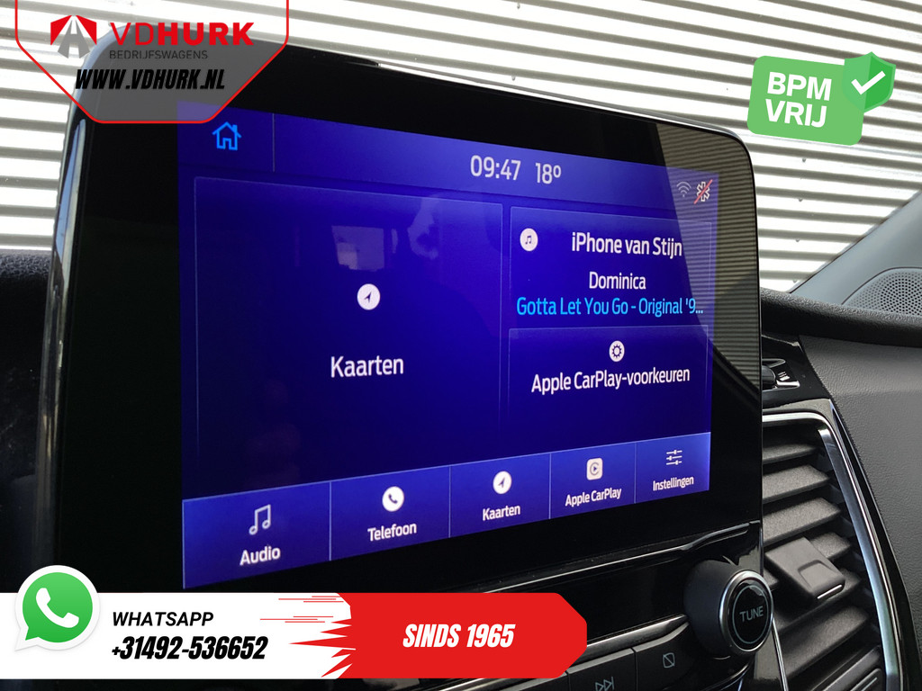 Ford Transit Custom 2.0 TDCI 170 pk Aut. L2 Limited DC Dubbel Cabine EXPORT ONLY Riem V.V/ Adapt.Cruise/ Bi-Xenon/ Leder/ 2xSchuifdeur/ Elek.Stoel/ Carplay/ Stoelverw./ Camera/ Navi/ PDC/ Trekhaak 18