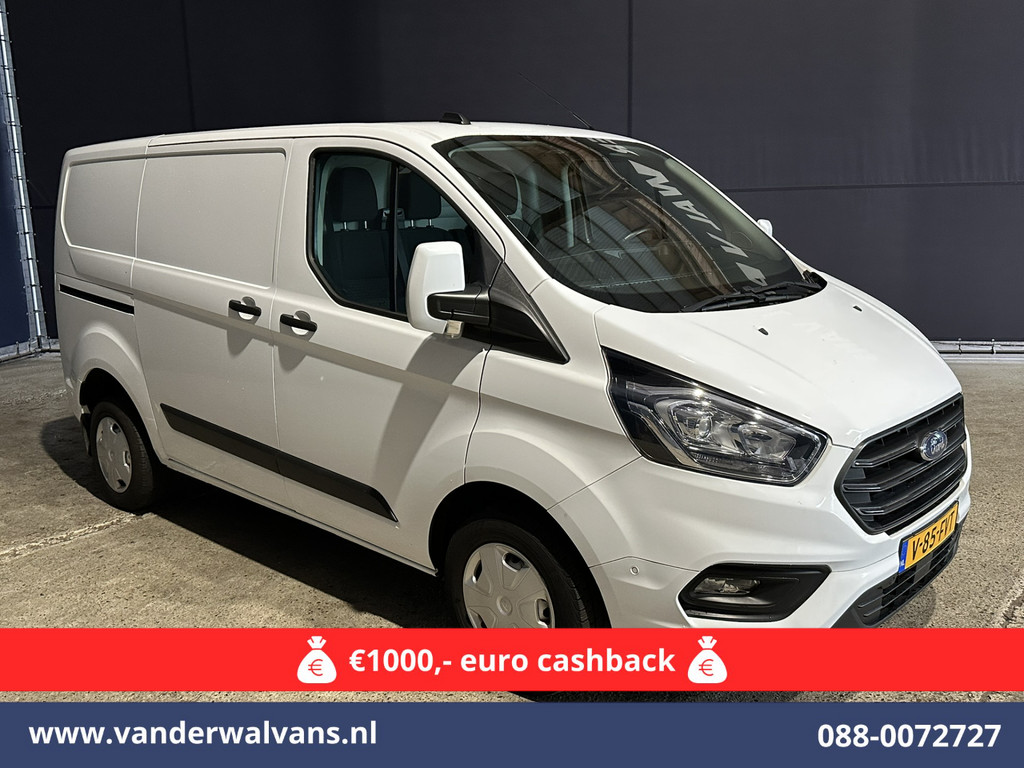 Ford Transit Custom 2.0 TDCI L1H1 Euro6 Airco | Camera | LED | Cruisecontrol | Parkeersensoren Bijrijdersbank, 2500kg trekvermogen 10