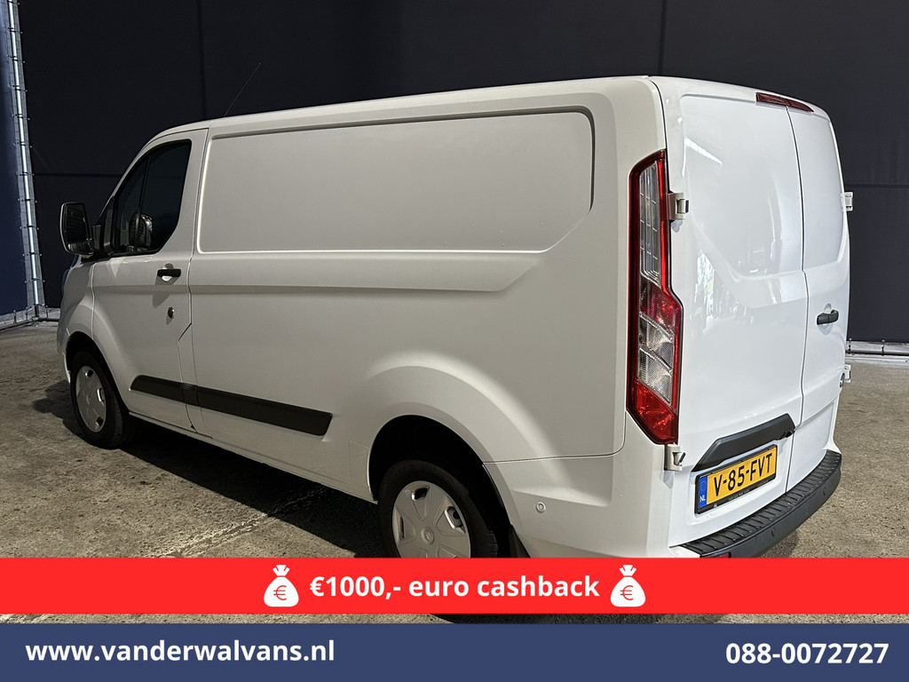 Ford Transit Custom 2.0 TDCI L1H1 Euro6 Airco | Camera | LED | Cruisecontrol | Parkeersensoren Bijrijdersbank, 2500kg trekvermogen 12
