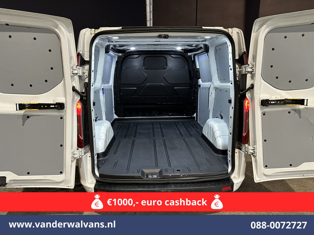 Ford Transit Custom 2.0 TDCI L1H1 Euro6 Airco | Camera | LED | Cruisecontrol | Parkeersensoren Bijrijdersbank, 2500kg trekvermogen 14