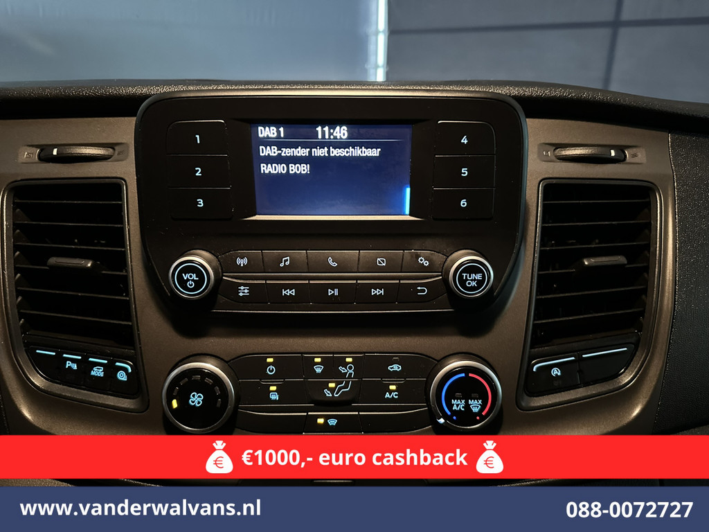 Ford Transit Custom 2.0 TDCI L1H1 Euro6 Airco | Camera | LED | Cruisecontrol | Parkeersensoren Bijrijdersbank, 2500kg trekvermogen 7