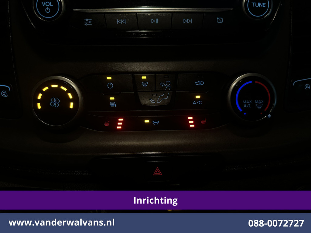 Ford Transit Custom 2.0 TDCI L1H1 Inrichting Euro6 Airco | Camera | LED | Cruisecontrol | Stoelverwarming | 2500kg Trekhaak Verwarmde voorruit, Parkeersensoren, Bijrijdersbank 8