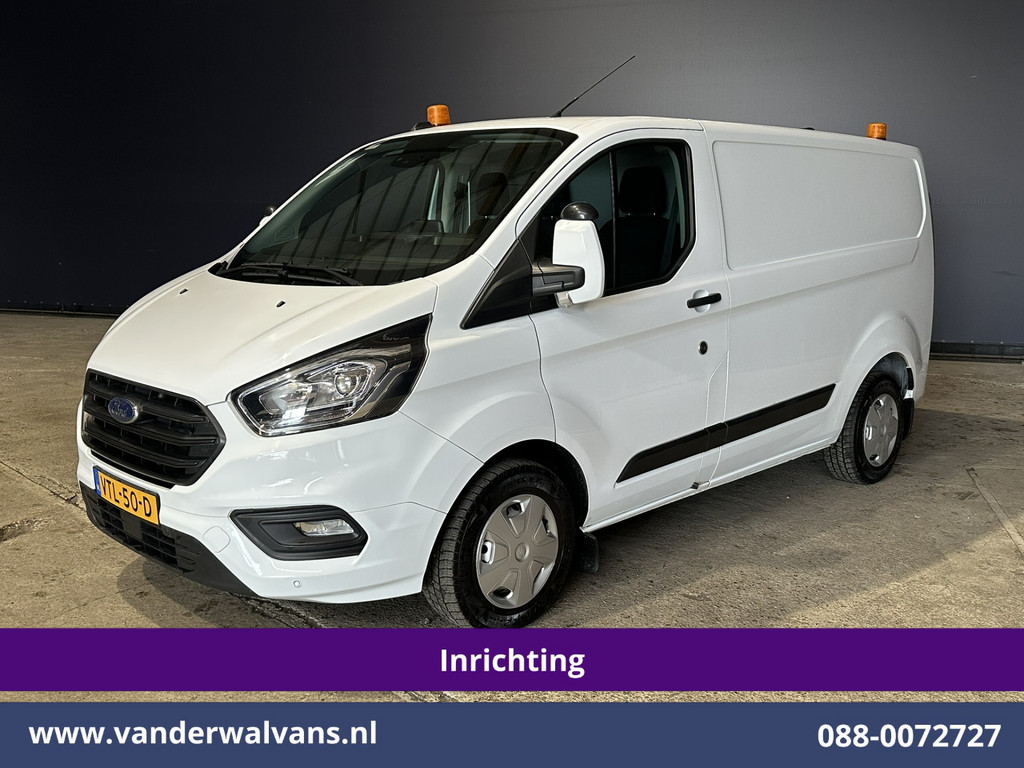 Ford Transit Custom 2.0 TDCI L1H1 Inrichting Euro6 Airco | Camera | Omvormer | LED | Cruisecontrol | Android Auto Stoelverwarming, Verwarmde voorruit, Parkeersensoren, Bijrijdersbank, 2500kg Trekhaak 11