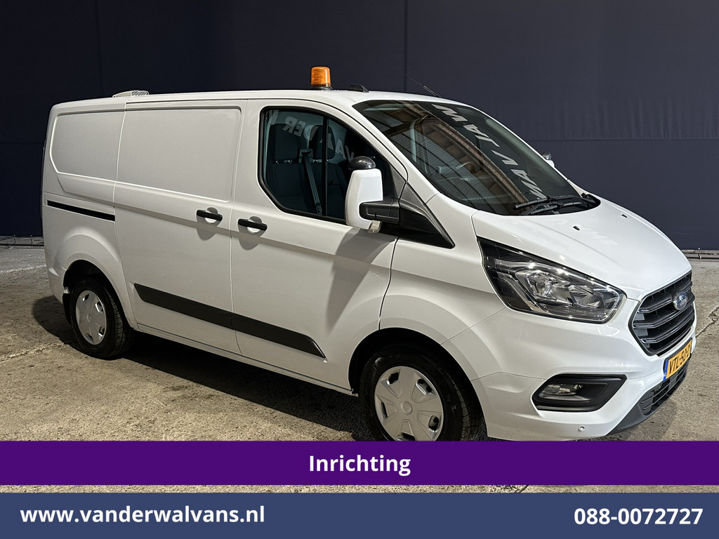 Ford Transit Custom 2.0 TDCI L1H1 Inrichting Euro6 Airco | Camera | Omvormer | LED | Cruisecontrol | Android Auto Stoelverwarming, Verwarmde voorruit, Parkeersensoren, Bijrijdersbank, 2500kg Trekhaak 12