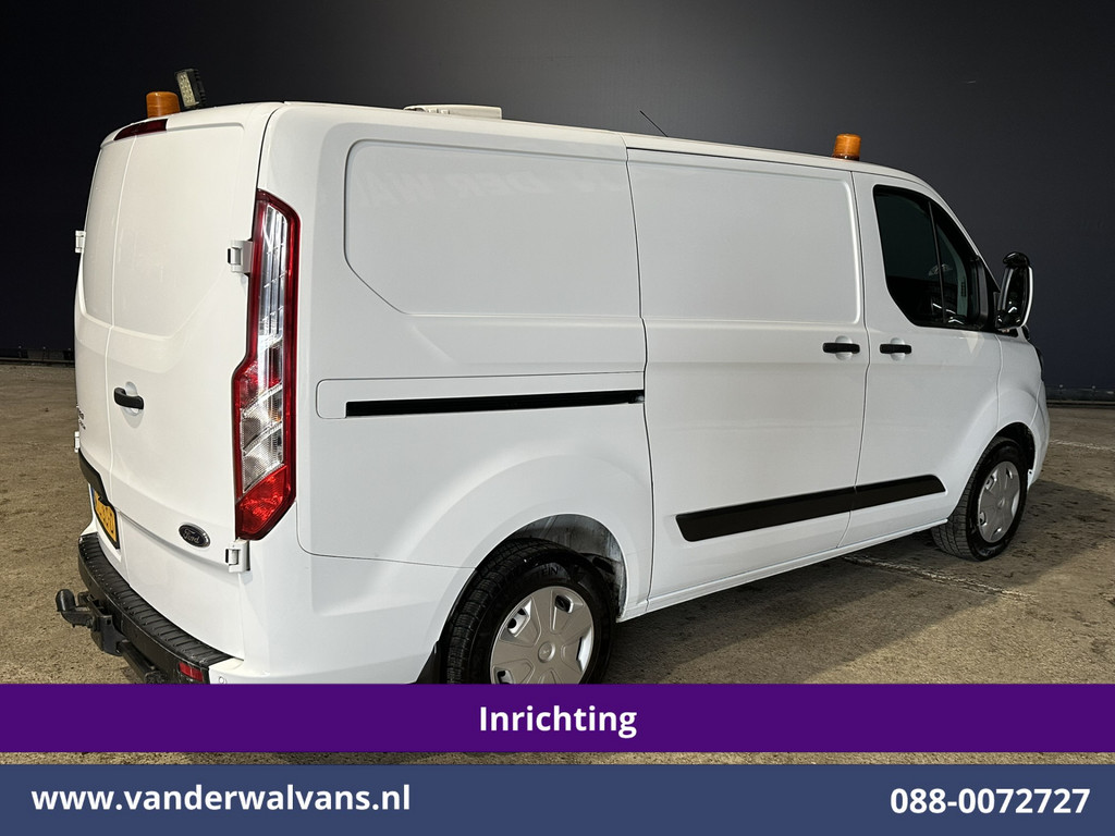 Ford Transit Custom 2.0 TDCI L1H1 Inrichting Euro6 Airco | Camera | Omvormer | LED | Cruisecontrol | Android Auto Stoelverwarming, Verwarmde voorruit, Parkeersensoren, Bijrijdersbank, 2500kg Trekhaak 14