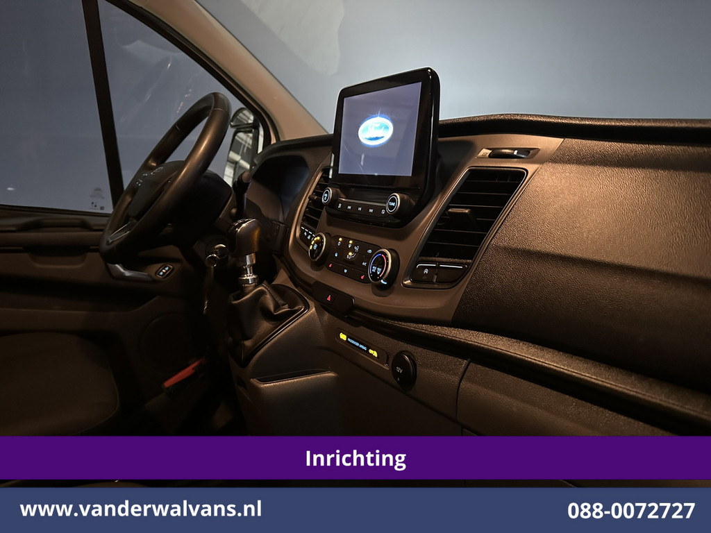 Ford Transit Custom 2.0 TDCI L1H1 Inrichting Euro6 Airco | Camera | Omvormer | LED | Cruisecontrol | Android Auto Stoelverwarming, Verwarmde voorruit, Parkeersensoren, Bijrijdersbank, 2500kg Trekhaak 17