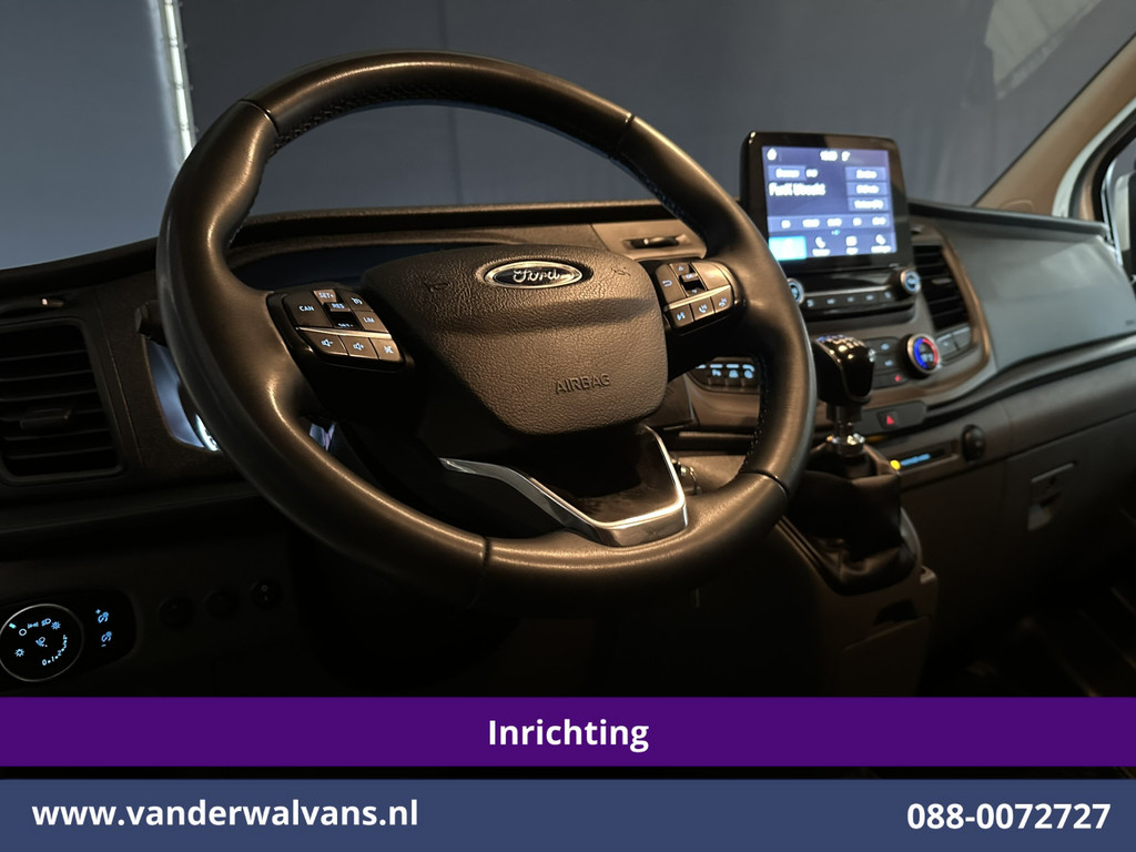 Ford Transit Custom 2.0 TDCI L1H1 Inrichting Euro6 Airco | Camera | Omvormer | LED | Cruisecontrol | Android Auto Stoelverwarming, Verwarmde voorruit, Parkeersensoren, Bijrijdersbank, 2500kg Trekhaak 18