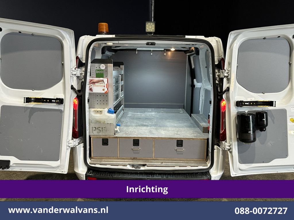 Ford Transit Custom 2.0 TDCI L1H1 Inrichting Euro6 Airco | Camera | Omvormer | LED | Cruisecontrol | Android Auto Stoelverwarming, Verwarmde voorruit, Parkeersensoren, Bijrijdersbank, 2500kg Trekhaak 2