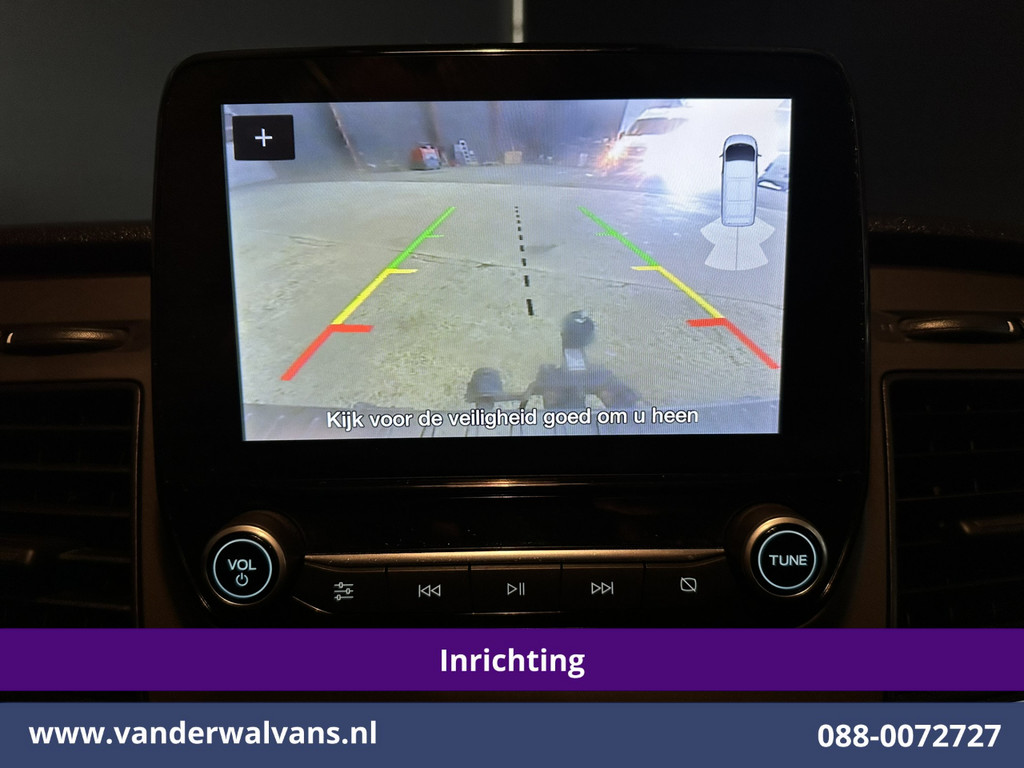 Ford Transit Custom 2.0 TDCI L1H1 Inrichting Euro6 Airco | Camera | Omvormer | LED | Cruisecontrol | Android Auto Stoelverwarming, Verwarmde voorruit, Parkeersensoren, Bijrijdersbank, 2500kg Trekhaak 3