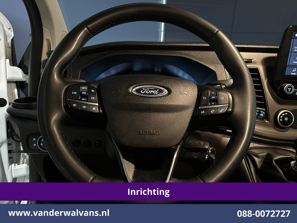 Ford Transit Custom 2.0 TDCI L1H1 Inrichting Euro6 Airco | Camera | Omvormer | LED | Cruisecontrol | Android Auto Stoelverwarming, Verwarmde voorruit, Parkeersensoren, Bijrijdersbank, 2500kg Trekhaak 6
