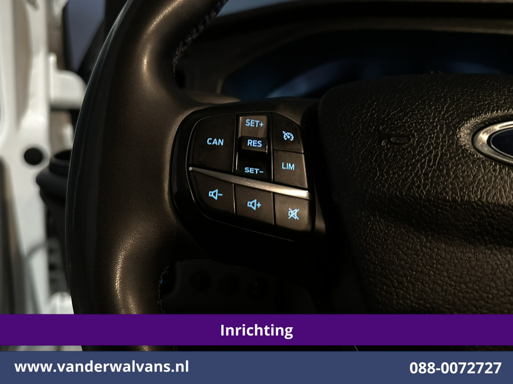 Ford Transit Custom 2.0 TDCI L1H1 Inrichting Euro6 Airco | Camera | Omvormer | LED | Cruisecontrol | Android Auto Stoelverwarming, Verwarmde voorruit, Parkeersensoren, Bijrijdersbank, 2500kg Trekhaak 7