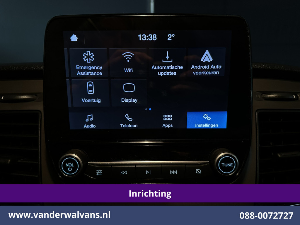 Ford Transit Custom 2.0 TDCI L1H1 Inrichting Euro6 Airco | Camera | Omvormer | LED | Cruisecontrol | Android Auto Stoelverwarming, Verwarmde voorruit, Parkeersensoren, Bijrijdersbank, 2500kg Trekhaak 8