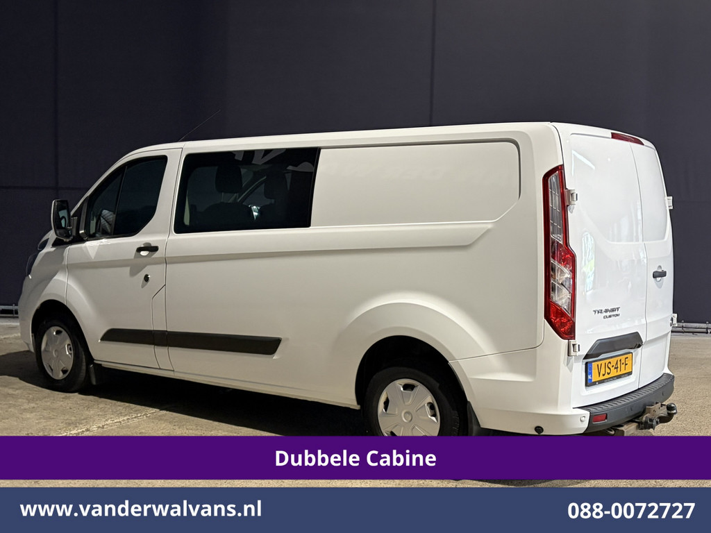 Ford Transit Custom 2.0 TDCI L2H1 Dubbele Cabine Inrichting Euro6 Airco | 6-Zits | Camera | LED | Apple Carplay | 2750kg Trekhaak Android Auto, Cruisecontrol, Verwarmde voorruit, Parkeersensoren 12
