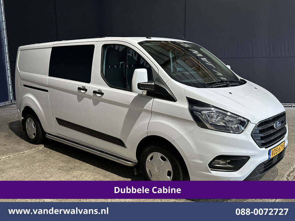 Ford Transit Custom 2.0 TDCI L2H1 Dubbele cabine Euro6 Airco | 6-Zits | Camera | Navigatie | Trekhaak LED, Cruiscontrol, Verwarmde Voorruit, Parkeersensoren, dakdragers 10